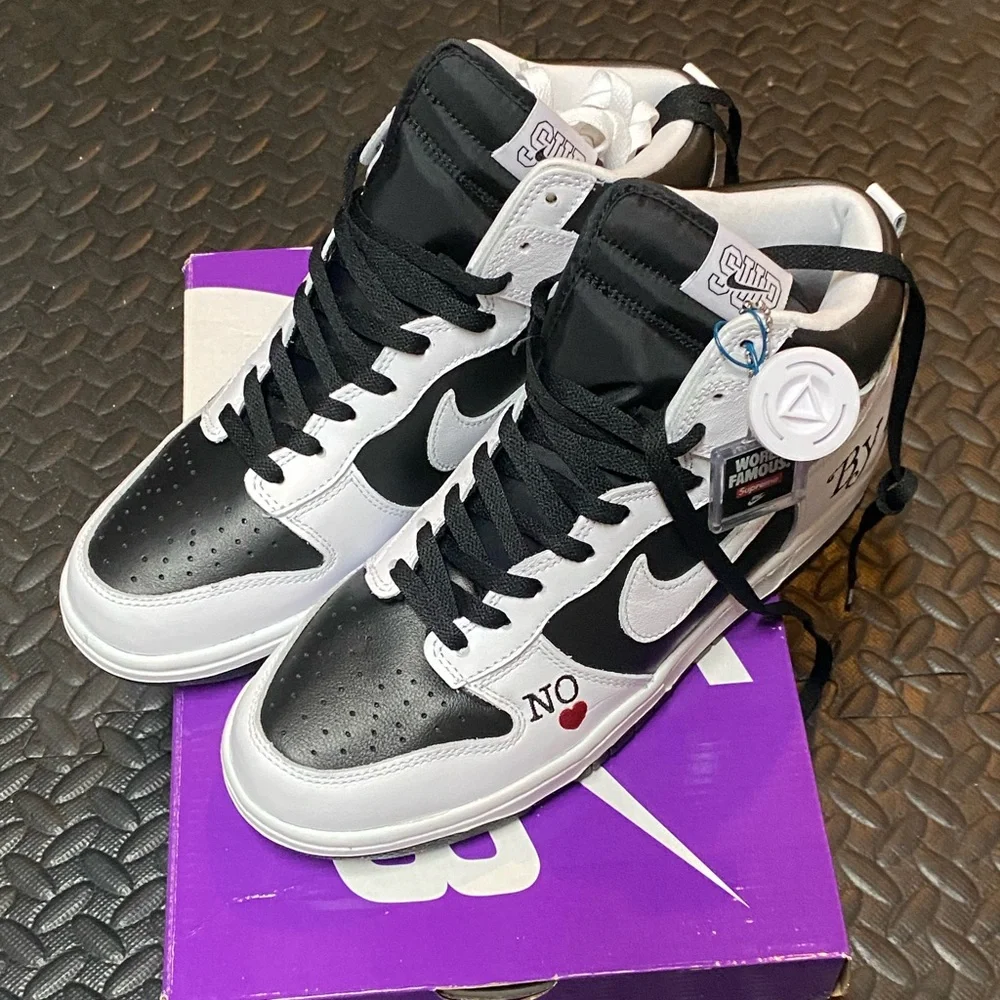 Supreme x Nike Dunk High Sz 9.5 - Picture 2 of 6